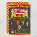 Search for firefighter party invitations Yellow