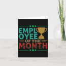 Search for employee of the month cards Cute