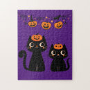 Search for halloween cat puzzles Pumpkin
