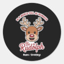 Search for funny reindeer stickers Rudolph