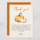 Search for little pumpkin thank you cards Minimalist