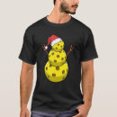 Search for pickleball christmas tshirts Snowman