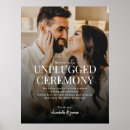 Search for unplugged wedding signs Modern