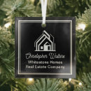 Search for realtor christmas tree decorations Black white