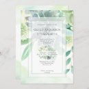 Search for green succulent wedding invitations Green and white