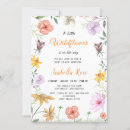 Search for lavender baby girl shower invitations Little wildflower