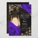 Search for violet sweet 16 invitations Floral