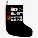 Search for naughty or nice christmas stockings Snow