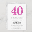 Search for formal 40th birthday invitations Modern