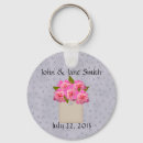 Search for garden wedding round key rings Pink
