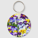 Search for pretty flowers key rings Pansies