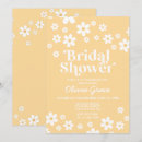 Search for yellow bridal shower invitations Retro