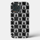 Search for game of chess iphone cases Black and white