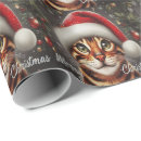 Search for bengal cat wrapping paper Xmas