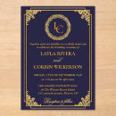 Search for gold acrylic wedding invitations Luxury