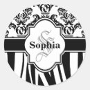 Search for vintage zebra stickers Black
