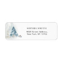 Search for winter trees return address labels Elegant
