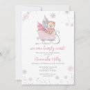 Search for snow baby shower invitations Pink