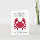 Search for beach puns cards Crab