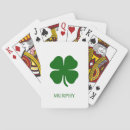 Search for irish playing cards 4 leaf clover