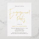 Search for gold silver elegant engagement party invitations Modern