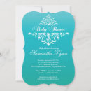 Search for turquoise baby shower invitations Floral