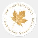 Search for maple leaf return address labels Thanksgiving