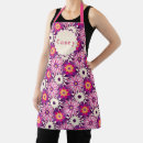 Search for modern floral pattern aprons Pink