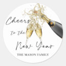 Search for champagne glass stickers Gold glitter