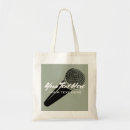 Search for music artist tote bags Singer