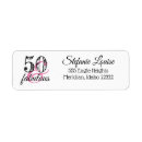 Search for womens return address labels 50th birthday