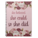 Search for she believed she could notebooks Pink