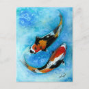 Search for watercolor koi postcards Japanese