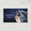 Search for wolves business cards Nature