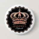 Search for birthday princess badges Rose gold