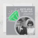 Search for 55th emerald anniversary invitations Green