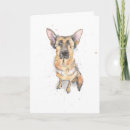 Search for funny german shepherd cards Watercolor