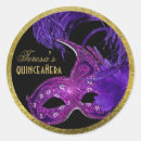 Search for purple gold masquerade party stickers Feathers