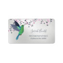 Search for green hummingbird return address labels Cute