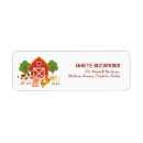 Search for farmhouse return address labels Farm animal