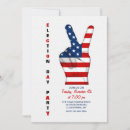 Search for election party invitations Red white and blue