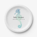 Search for seahorse paper plates Baby shower