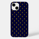 Search for fleur de lis pattern iphone cases Blue