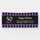 Search for purple 50th birthday party decor Black and purple