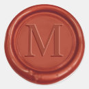 Search for wax wedding stickers Initial