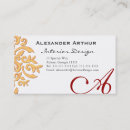 Search for interior decorating business cards Red