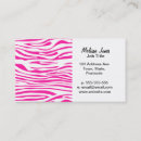 Search for zebra patterns business cards For her