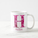 Search for alphabet letter h mugs Floral