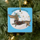 Search for dachshund christmas tree decorations Whimsical