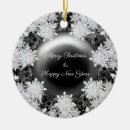 Search for lacy christmas tree decorations Snow